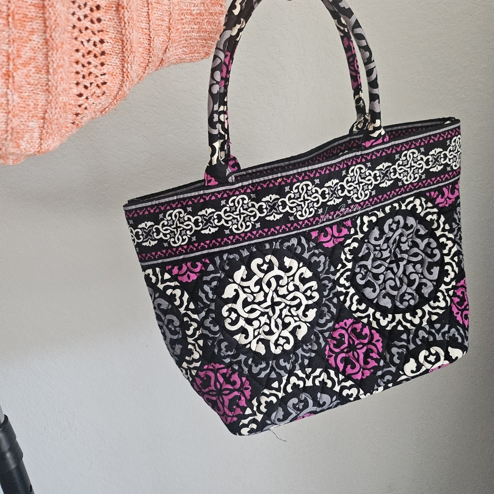 Vera Bradley Quilted Tote Bag in Rhythm & Blues Pattern - Small/Medium